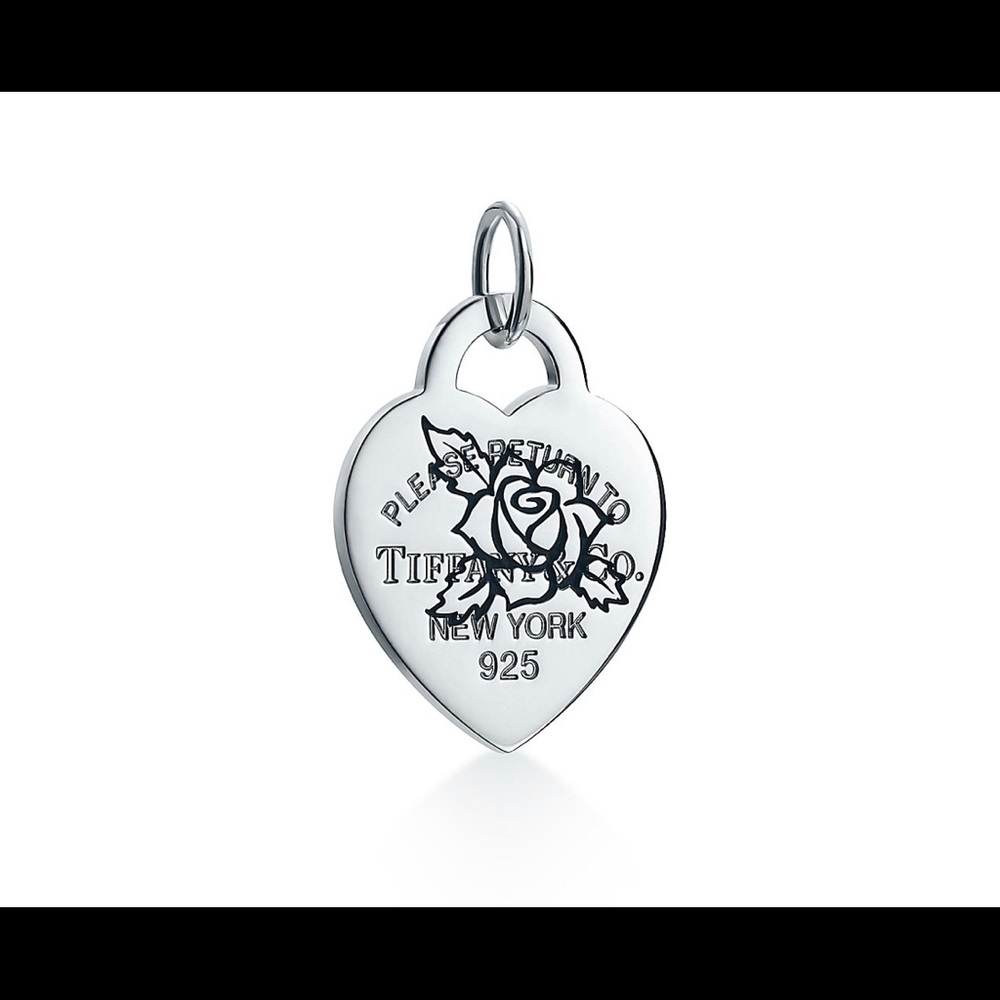 ✨ ISO ✨Tiffany and co. Etched Rose Heart Tag